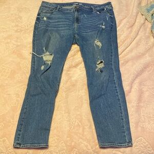 Old navy distressed skinny jeans